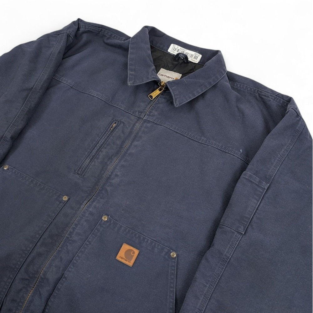 Carhartt 378-20 Tradesman Quilted Jacket Mens 3XL Blue Duck Canvas Workwear